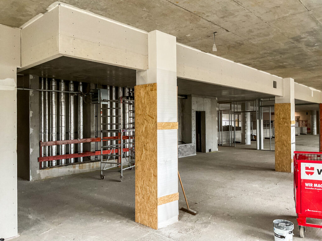 Die Baustelle im Quartier Heidestraße