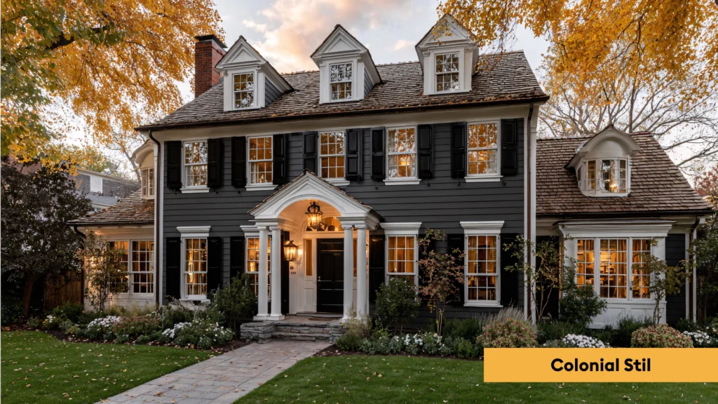 Haus im amerikanischen Stil bauen: Colonial Stil